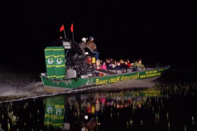 1-Hour Evening Airboat Ride - First Stretch at Boggy Creek: Scanning for Red Eyes