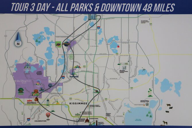 Day Flight 48 Miles Helicopter Tour over Theme Parks & Downtown - Private 3-seat flights: what it really means for your view