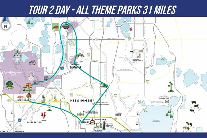 Day Flight 48 Miles Helicopter Tour over Theme Parks & Downtown - The Orlando aerial plan: theme parks plus downtown landmarks