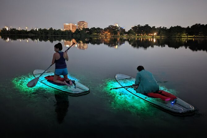 LED Glow in the Dark Clear Kayak or Paddleboard in Paradise - Gear you get vs. what you should bring