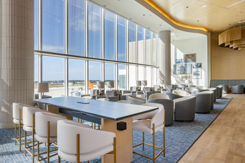 MCO Orlando International Airport: Plaza Premium Lounge - Families, Orlando details, and why the lounge feels less generic