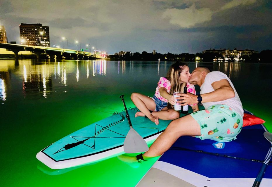 Orlando: Date Night LED Night Glow Tour with Sparkling Wine - LED Colors, Photos, and That Music-While-You-Paddle Feeling
