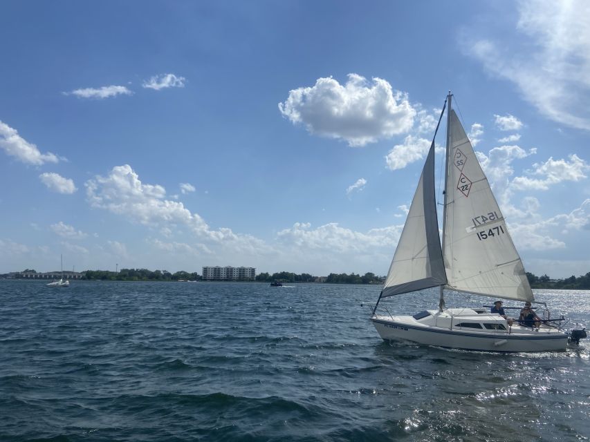 Orlando: Sailing Tour with Certified Sailing Instructor - Sunset cruising on a 25-foot MacGregor: calm, close, and photo-friendly