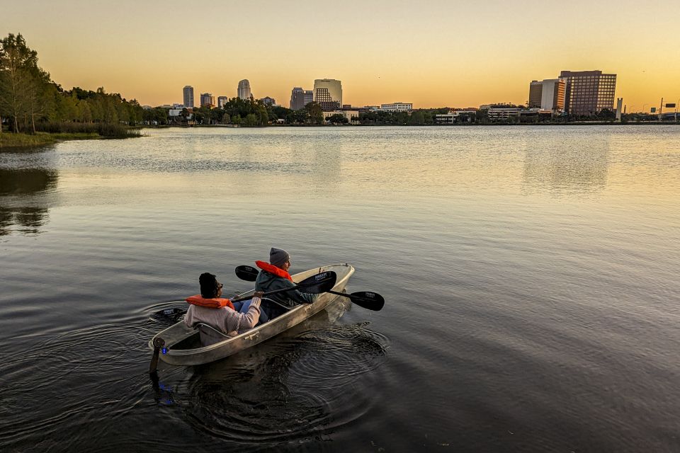 Orlando: Sunset Clear Kayak or Paddleboard in Paradise Tour - Clear kayaks and paddleboards: the coaching that makes it beginner-proof
