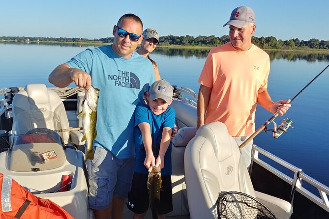 Private Pontoon Fishing Charter on Lake Tohopekaliga in FL - The Captain and the Lesson Game Plan