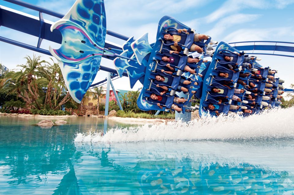 SeaWorld Orlando: Park Admission Ticket - Your ride lineup: Mako, Manta, Pipeline, and Penguin Trek